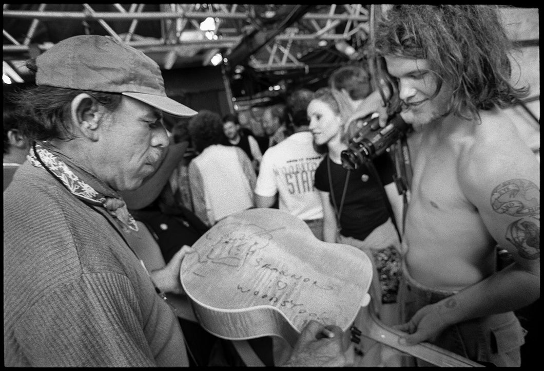 Peter Max and Shannon Hoon (Woodstock, 1994)