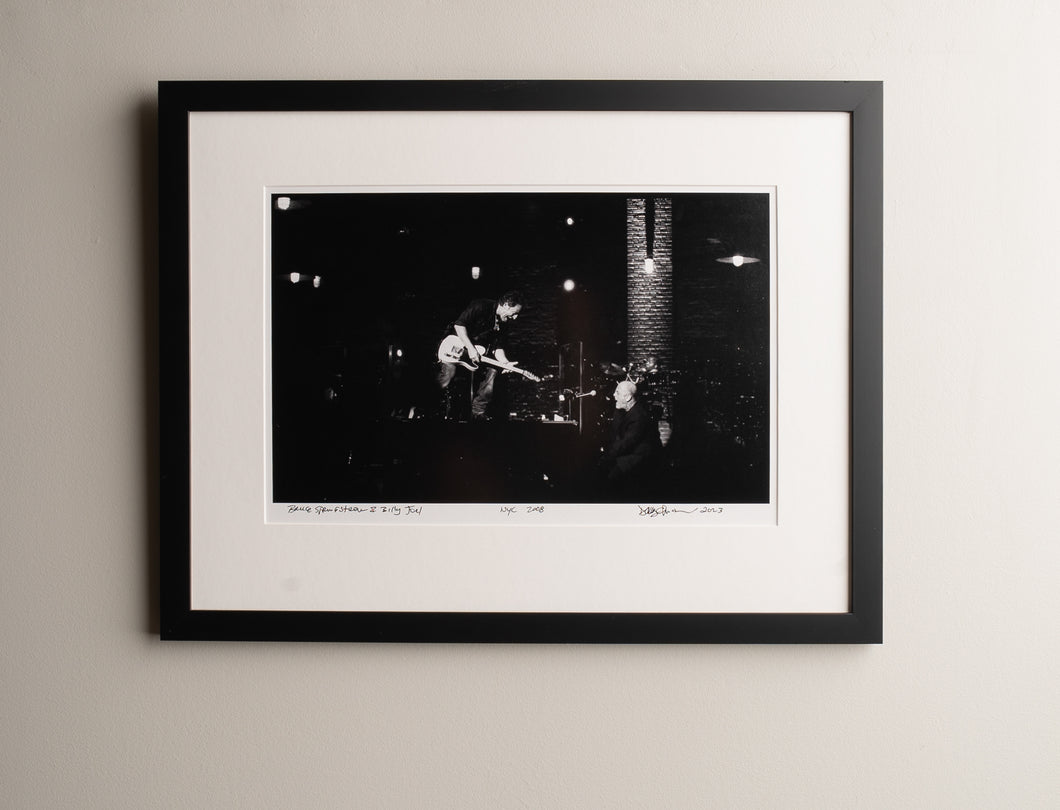 Bruce Springsteen and Billy Joel (NYC, 2008) 16x20 FREE FRAMING