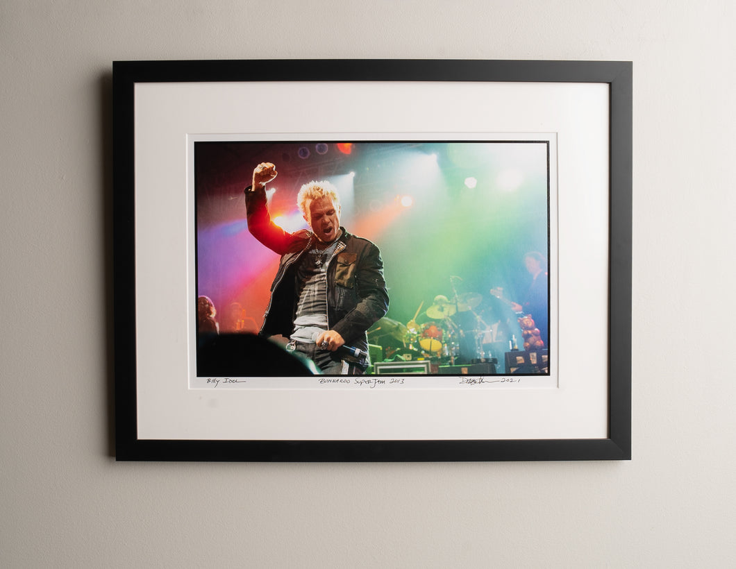 Billy Idol (Bonnaroo, 2013) 16x20 FREE FRAMING